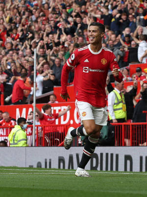 Cristiano Ronaldo Manchester United Funny Pose Wallpaper