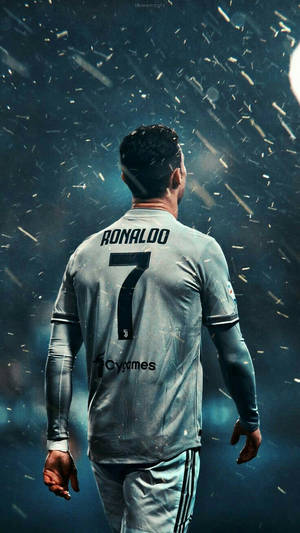 Cristiano Ronaldo Portugal Raining Wallpaper