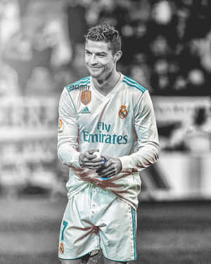 Cristiano Ronaldo Smiling Real Madrid Wallpaper