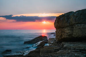 Croatia Orange Sky Wallpaper