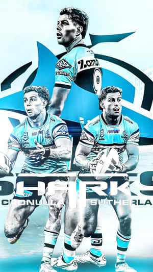 Cronulla Sharks Rugby Stars Wallpaper