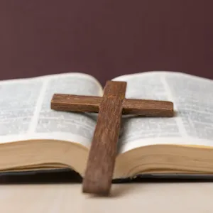 Cross And The Bible In The Christianity Religion Wallpaper