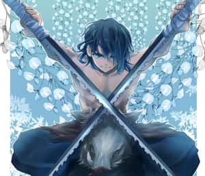 Crossed Swords Inosuke Pfp Wallpaper