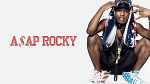 Crouching Asap Rocky Wallpaper