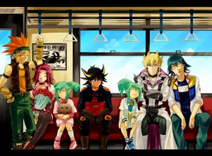 Crow Hogan Riding His Duel Runner In An Action-packed Race Wallpaper