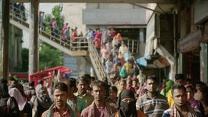 Crowded Bangladesh Streets Wallpaper