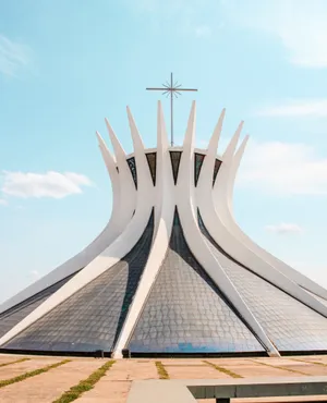 Crown Like Features Of Cathedral Of Brasilia Wallpaper