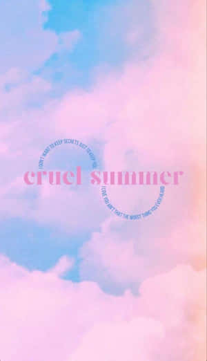 Cruel Summer Pink Clouds Aesthetic Wallpaper