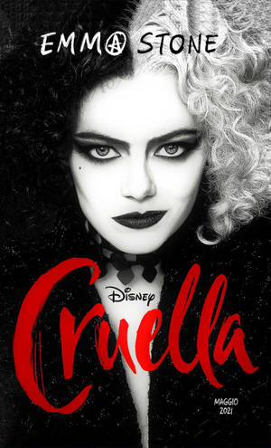 Cruella Monochrome Poster Wallpaper