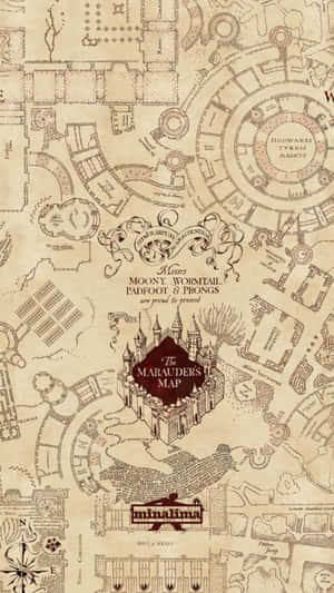 Cruise Over The Magical Marauder's Map Wallpaper