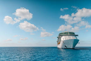 Cruise Ship Mediterranean Sea Wallpaper