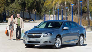 Cruise The Streets In Style With A Chevy Malibu Wallpaper