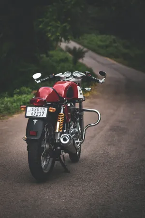 Cruising Into The Weekend On A Vintage Hd Motorcycle Wallpaper