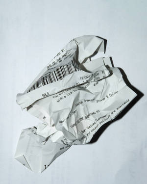 Crumpled Receipt Wallpaper