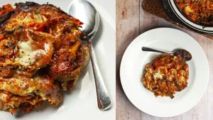 Crusty Baked Meat Pasta Wallpaper