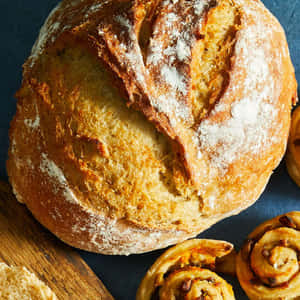 Crusty Bread Boule Wallpaper