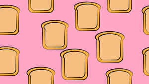 Crusty Bread Pink Logo Wallpaper