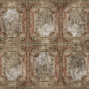 Crusty Old Door Paint Wallpaper