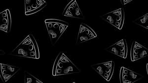 Crusty Pizza Black Logo Wallpaper