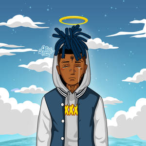 Crying Xxxtentacion Cartoon Wallpaper