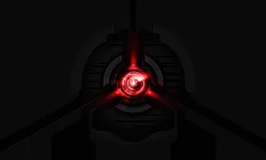Cryptic Futuristic Red Core Wallpaper