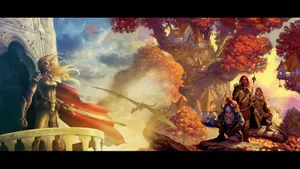 Cryptic Gate Passageway Wallpaper