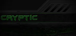 Cryptic Green Text Design Wallpaper