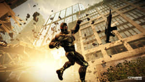 Crysis Nanosuit Soldier Action Wallpaper