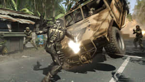 Crysis Nanosuit Soldier Combat Wallpaper