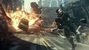 Crysis Warhead Explosion Wallpaper