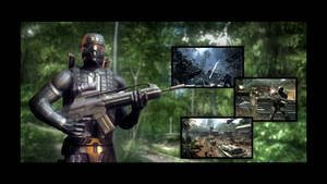 Crysis Warhead Jungle And Frames Wallpaper