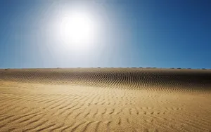 Crystal Ball Desert Sun Wallpaper