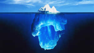 Crystal Blue Iceberg In The Arctic Ocean Wallpaper