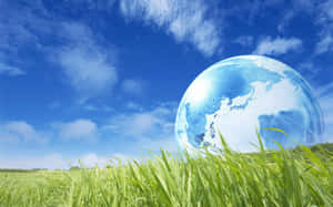 Crystal Globe Green Field.jpg Wallpaper