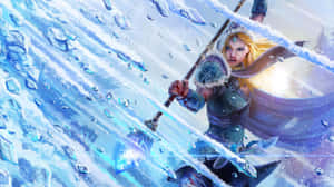 Crystal Maiden - The Ice Sorceress Of Dota 2 Wallpaper