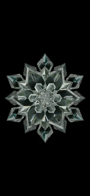 Crystal Snowflake Wallpaper Wallpaper