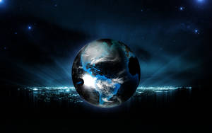 Crystal World Globe Wallpaper