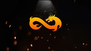 Cs Go Gradient Orange Logo Wallpaper