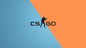 Cs Go Orange And Blue Background Wallpaper