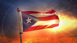 Cuban Flag Sunrays Wallpaper