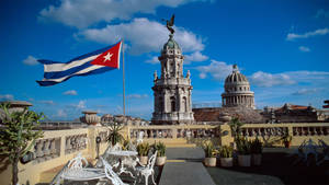 Cuban Flag The Giraldilla Wallpaper