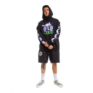 Cuco Wearing Black Jacket And Shorts Wallpaper