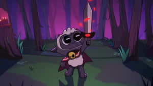 Cult Of The Lamb_ Character In The Woods Wallpaper