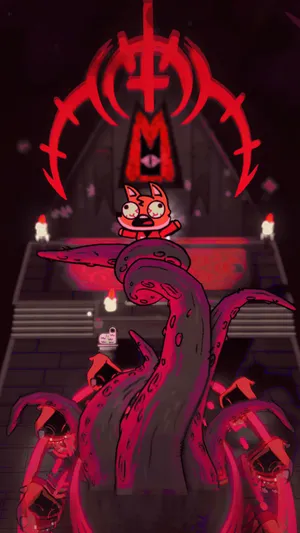 Cult Of The Lamb_ Dark Ritual Scene Wallpaper