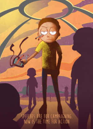 Cunning And Scheming - Evil Morty Portrait Wallpaper