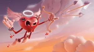 Cupid Arrow Heart Character Wallpaper