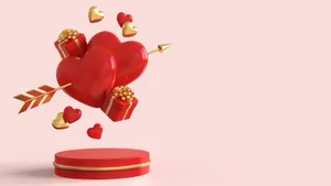 Cupid Arrow Heart Gifts Wallpaper