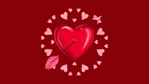 Cupid Arrow Heart Love Wallpaper
