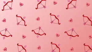 Cupid Arrow Pattern Wallpaper