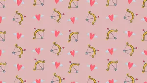 Cupid Arrow Pattern Wallpaper
